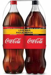 Refrigerante Coca Cola + Coca Cola Zero 2lt 