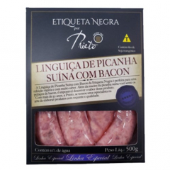 Linguiça Picanha Suina Bacon Prieto 400g 