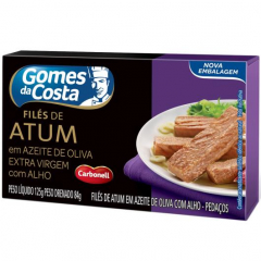 Filé Atum Gomes Da Costa 125g Azeite Alho