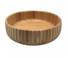 Bowl Canelado De Bambu G 22cm Oikos un 