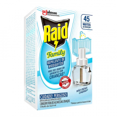 Inseticida Elétrico Family 45 Noites Refil 2un Rai 32ml 