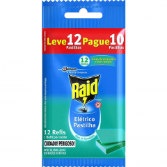 Inseticida Eletrico Pastilha Refil LV12PG10 Raid 32ml 