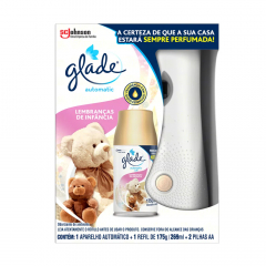 Purificador Aparelho + Refil Glade 12ml Lembrança de Infância