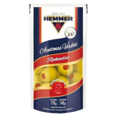 Azeitona Verde Recheada Hemmer Sachê 140g 