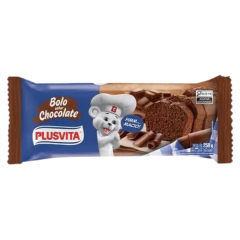 Bolo Plusvita 250g Chocolate