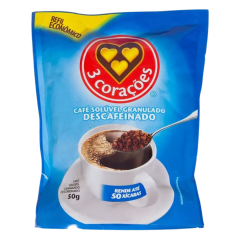 Café Solúvel Refil Tradicional 3 Corações Sachê 40g 