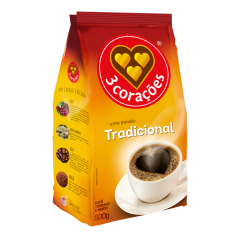 Café Tradicional  3 Corações 500g 