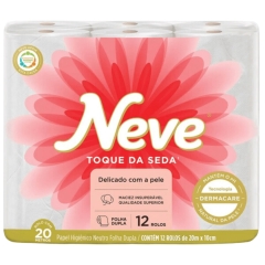 Papel Higiênico Toque Seda 12X20 MTS Neve 