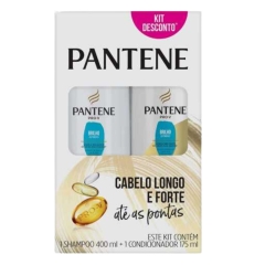 Kit Shampoo + Condicionador Pantene  350ml Brilho Extremo