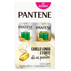 Kit Shampoo + Condicionador Pantene  350ml Restauração